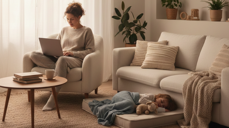 Organizar rotina para trabalhar em casa com filhos pequenos