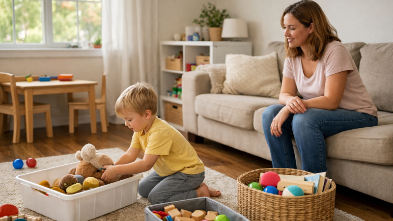 organizadores para casas com crianças